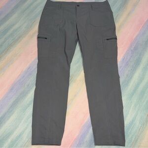 KUHL HORIZN Skinny Hiking Pants Slate Gray Women’s 16 Regular Drawstring #6276